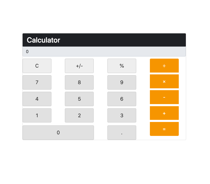 Calculator User Interface